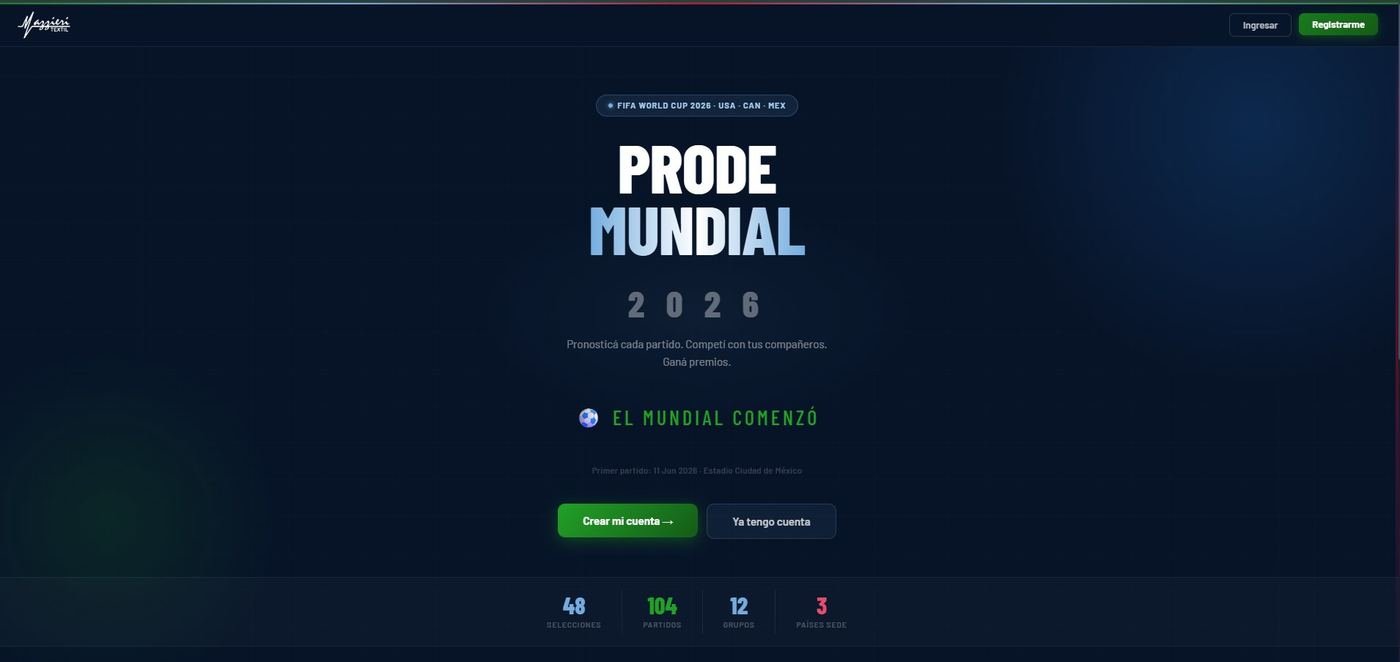 Prode Mundial — Mazzieri Textil