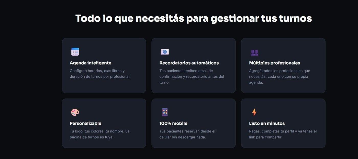 Agenda inteligente de turnos